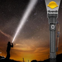 96% яркость XHP70.2 светодиодный фонарь, тактический фонарь с зумом, дальний фонарик, фонарь с 18650/26550 батареей, для кемпинга, охоты