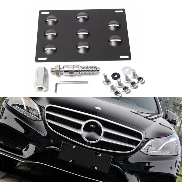 Bumper Tow Hook License Plate Mounting Bracket Holder For Benz W204 W212  W216 New W221 - License Plate - AliExpress