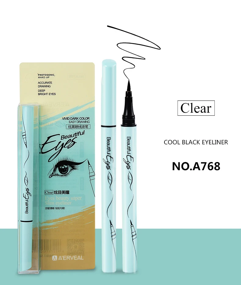 Eyeliner pen easy to use durable waterproof sweatproof persistent and non decolorizing makeup