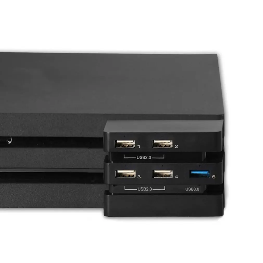 Professional 2 To 5 Hub High Speed USB 3.0 2.0 Hub Extender Adapter Console Accessories For PlayStation4 PS4 Pro Gaming Console
