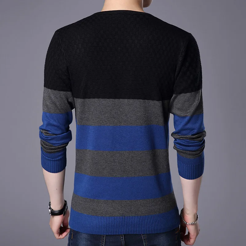 AIRGRACIAS Fashion Brand Sweater Men 2019 Autumn Winter Mens Sweaters Slim Pullovers Men Classic Knitwear Pull Homme Sweater