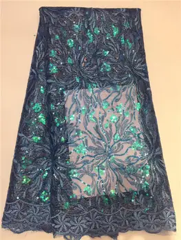 

African Lace Fabric French Sequins Net Lace High Quality African Sequin Lace Fabric for 2020 French Sequin Fabric JL45