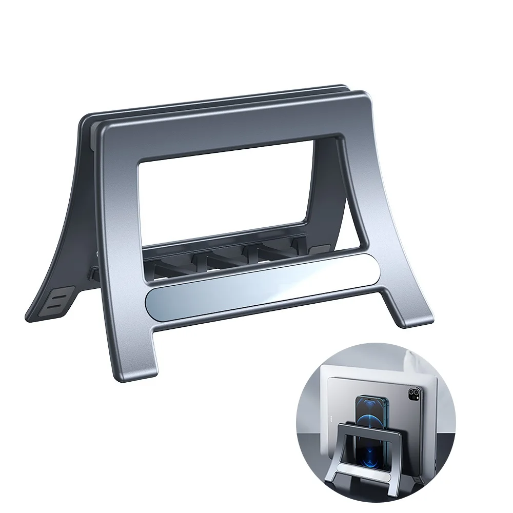 PC Laptop Stand Gravity Adjustment Portable Vertical Adjustable Notebook Mount Support Base Holder for MacBook iPad Samsung laptop stand