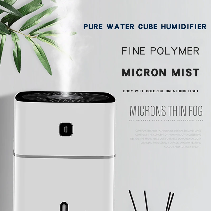 

1L Air Humidifier With Color Light Aroma Essential Oil Diffuser for Home Car Low Noise Mist Maker Purifier Diffuser With Timing