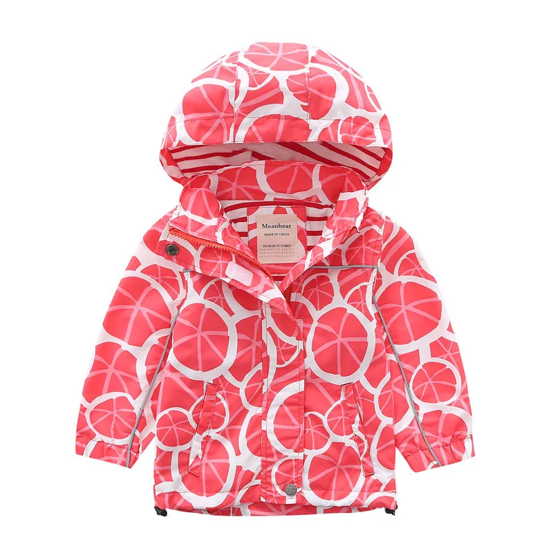 

2019 Spring and Autumn New Style Baby Windbreaker Knitted Cotton Lining Impulse Coat and Cap Detachable Boy and Girl Coat