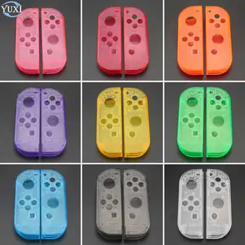 

YuXi Clear Plastic For Joy-Con Left Right L R Housing Shell Case Cover Replacement For Nintend Switch NS NX Joy Con Controller