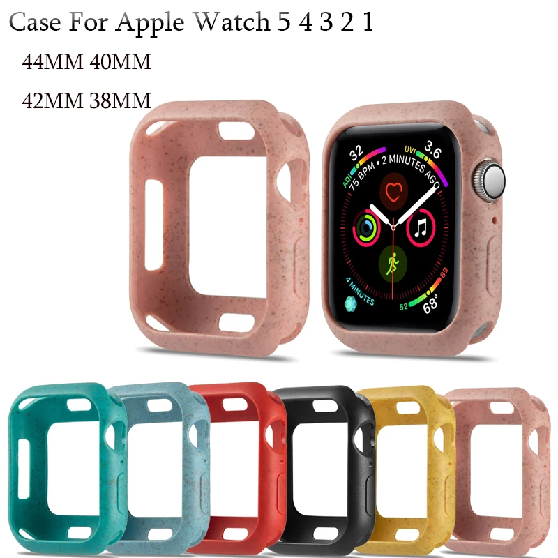Чехлы для часов Apple Watch 38/40/42/44 мм цветной мягкий из ТПУ противоударный Бампер