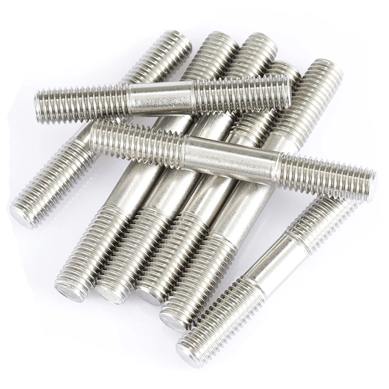 3pcs M3 304 stainless steel double head bolts studs screws stud teeth screw rod tooth rod bolt