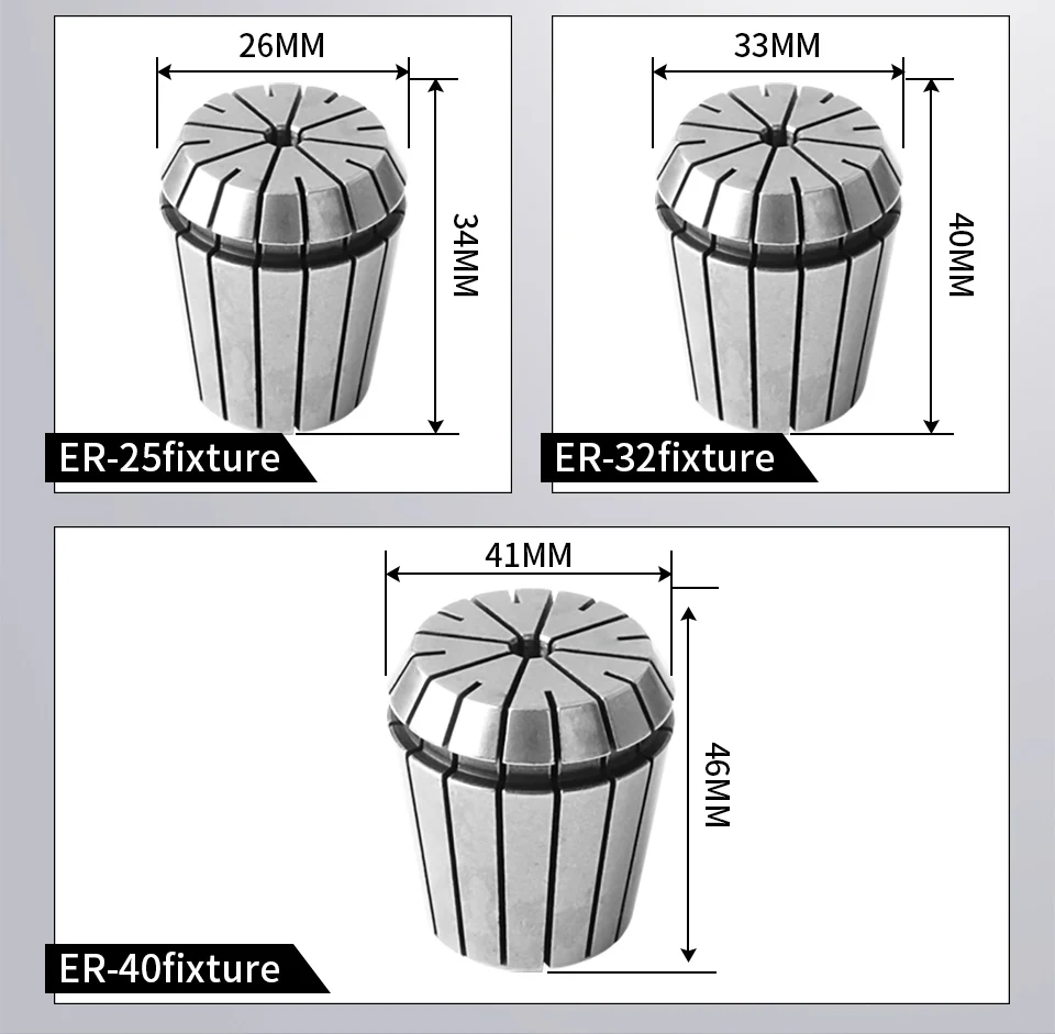 ER11 ER16 ER20 ER25 ER32 ER Precision 0.008mm spring for cnc collet chuck holder milling tool Engraving machine spindle motor aluminum pipe bender