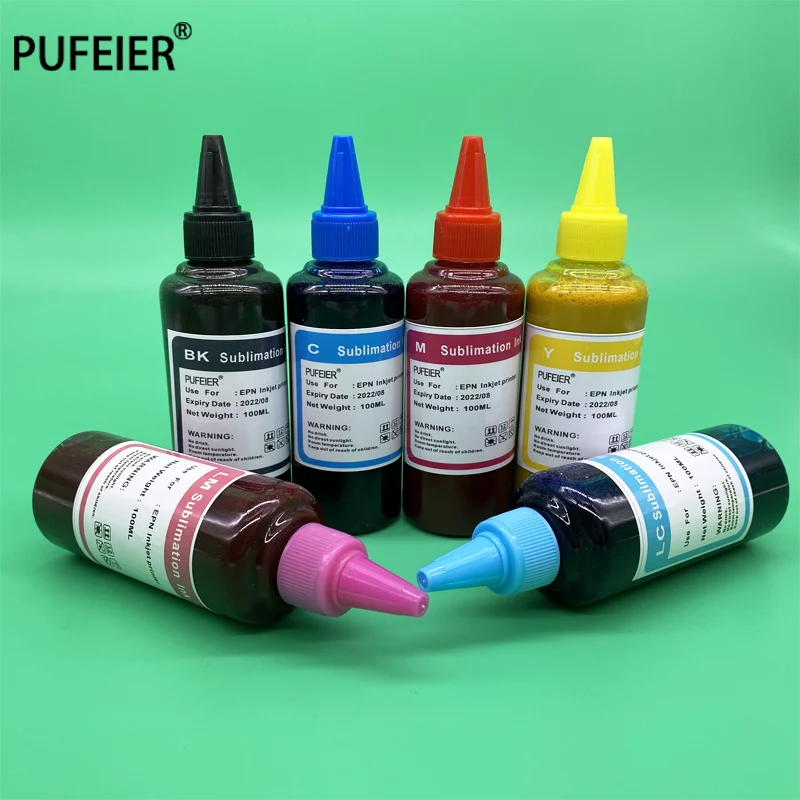 6 Цвета передачи тепла T0791-T0796 сублимационные чернила для Epson Stylus Photo 1400 PX700W PX800FW P50