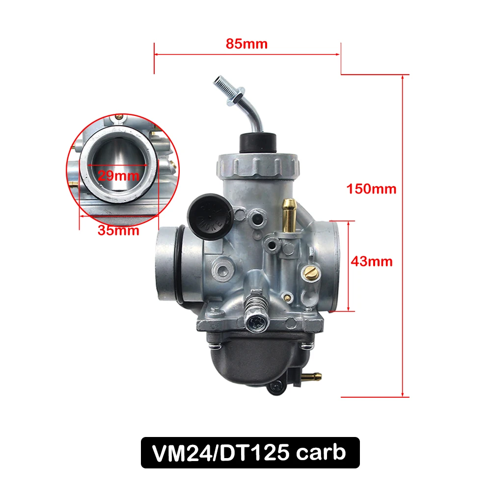 Carburetor for Yamaha DT125 YZ80 YZ85 DT100 RT100 RT180 DT175 BW200 TTR125 