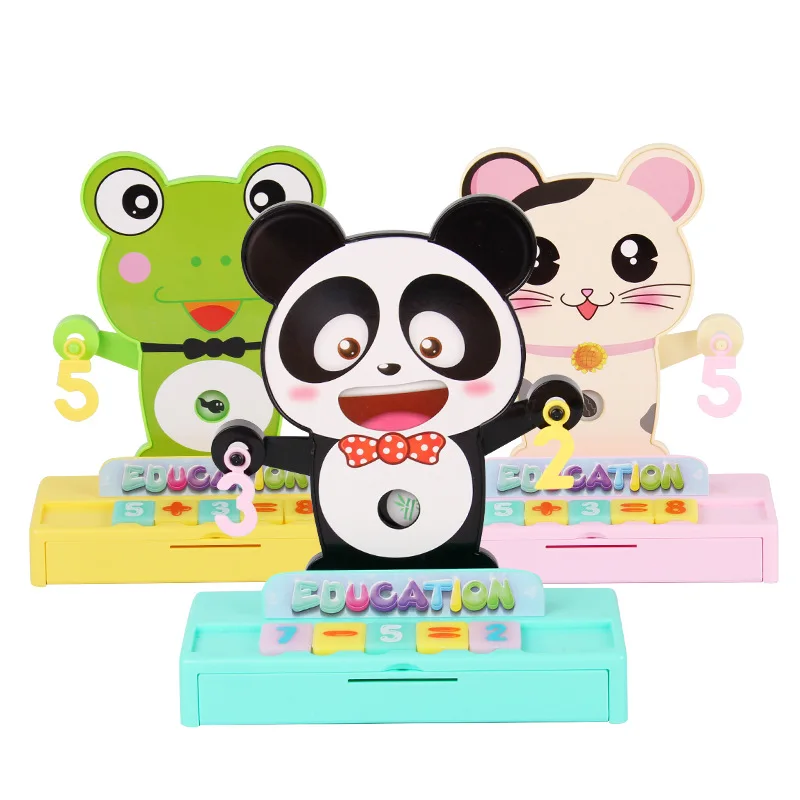 

Children Early Childhood Educational Balance Game Arithmetic Addition And Subtraction English Spelling with Numbers Balance Toy