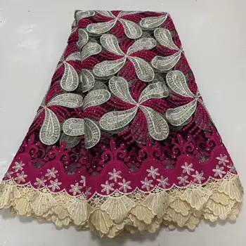 

High Quality African Swiss Voile Lace In Switzerland For Party With Stones 5Yards 2020 New Design African Laces Fabric YYZ09887