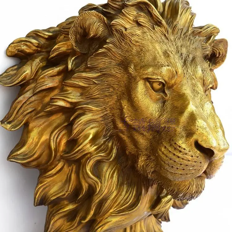 

Copper brass decoration Animal pendant copper lion head Home Furnishing town house animal