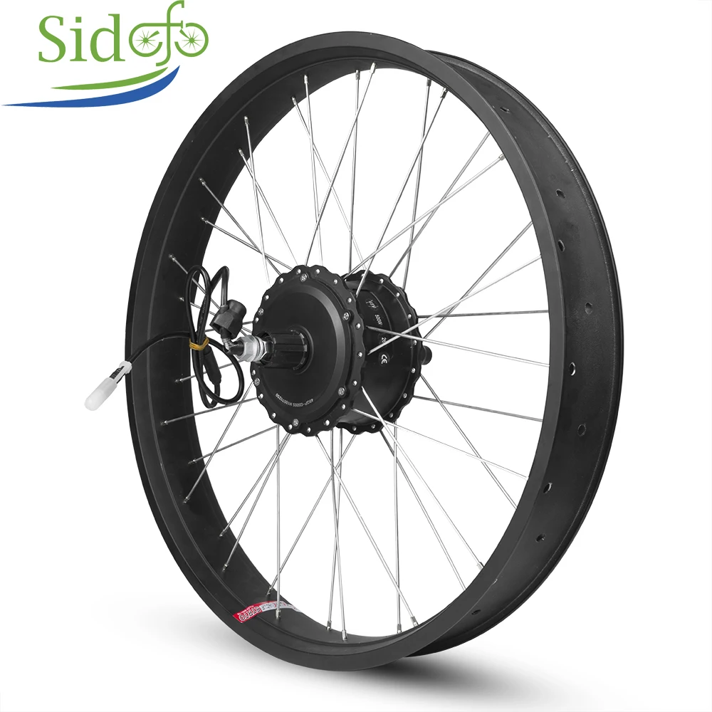 20 inch 26 Brushless Hub Motor Snow Rear Motor Rim Electric Bicycle Conversion 48V 750W FAT 170-175mm Screw Cassette 190mm