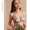 Soutien-gorge en soie de mûrier pour femmes, brassière sans couture, lingerie fine rembourrée, sexy, sous-vêtements push up, doux et sain ► Photo 3/6