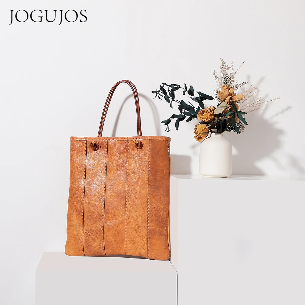 JOGUJOS Retro Cowhide Bags for Women 2020 New High-capacity Toto Bag Fashion Shopper Handbag Winter Casual Crossbody bimba y lol crossbody bags for women 