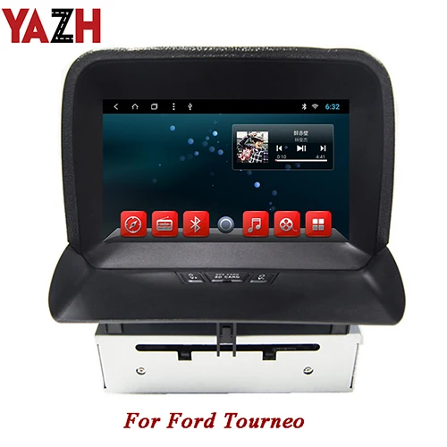 YAZH In-dash 1080*600 Авто Радио стерео приемник для Ford Tourneo 8,0 дюймов gps навигация 2 ГБ 32 ГБ Android TFT ЖК-дисплей - Цвет: 9.0 RAM 2GB ROM 32GB