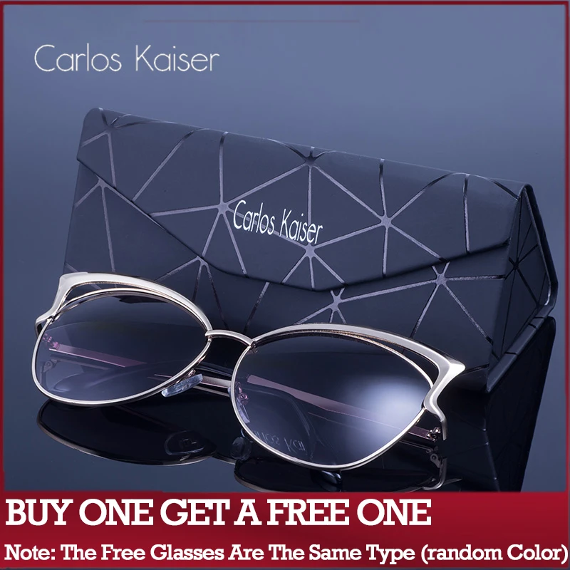 

Carlos Kaiser Newest Cat Eye Sunglasses Women Fashion Brand Designer Mirror Lens Cateye Sun Glasses For Female UV400