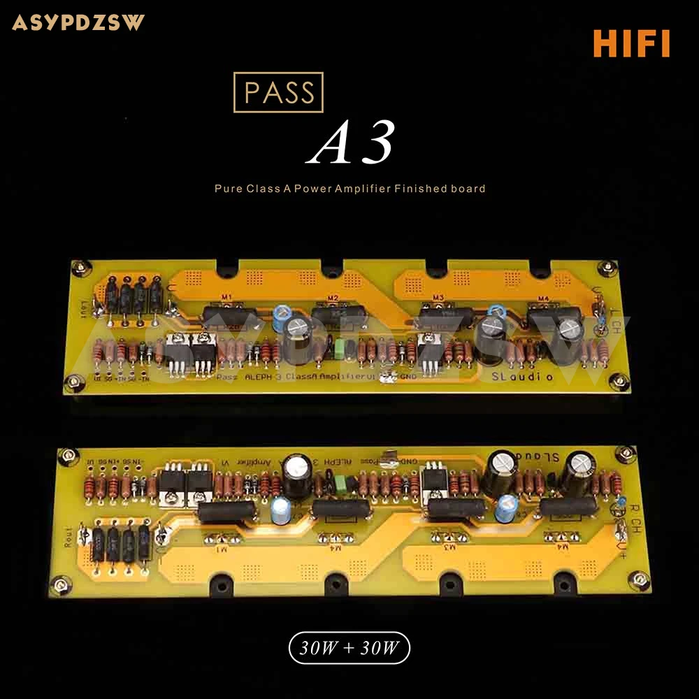 2-канальный HIFI PASS A3 аудиофил FET Pure Class A усилитель мощности готовая плата 30 Вт + 8 Ом |