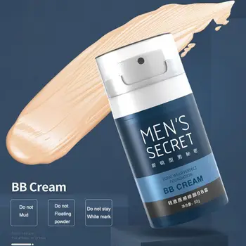 

Male BB Cream Moisturizing Cover Skin Color Long Lasting Waterproof BB Cream Make up Newest
