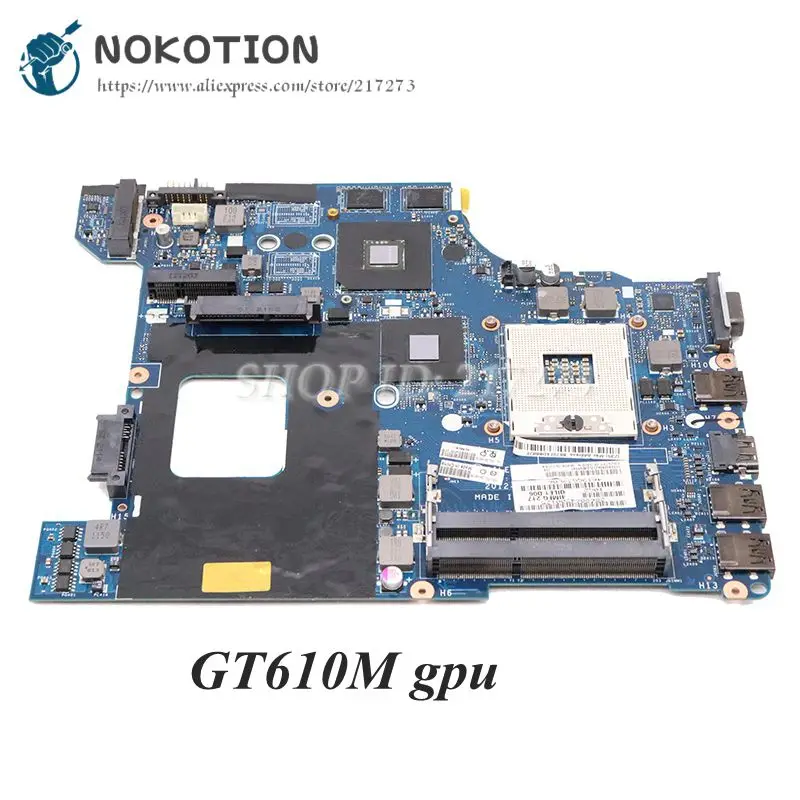 NOKOTION для lenovo Thinkpad Edge E430 Материнская плата ноутбука 04W4019 QILE1 LA-8131P основная плата HM77 DDR3 GT610M видеокарта