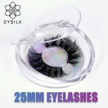 DYSILK 25 мм норковые ресницы безжалостные ресницы ручной работы многоразовые натуральные ресницы Популярные Накладные ресницы для макияжа