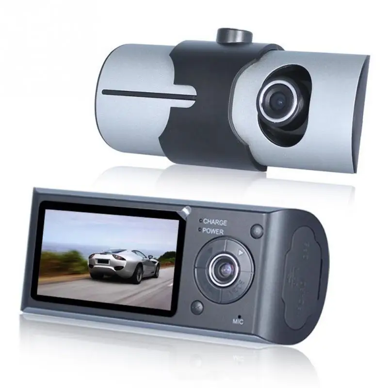 2,7 дюймов двойной объектив монитор g-сенсор ЖК-экран высокой четкости автомобиль установлен Trace Dash Cam gps HD USB широкий угол вождения рекордер