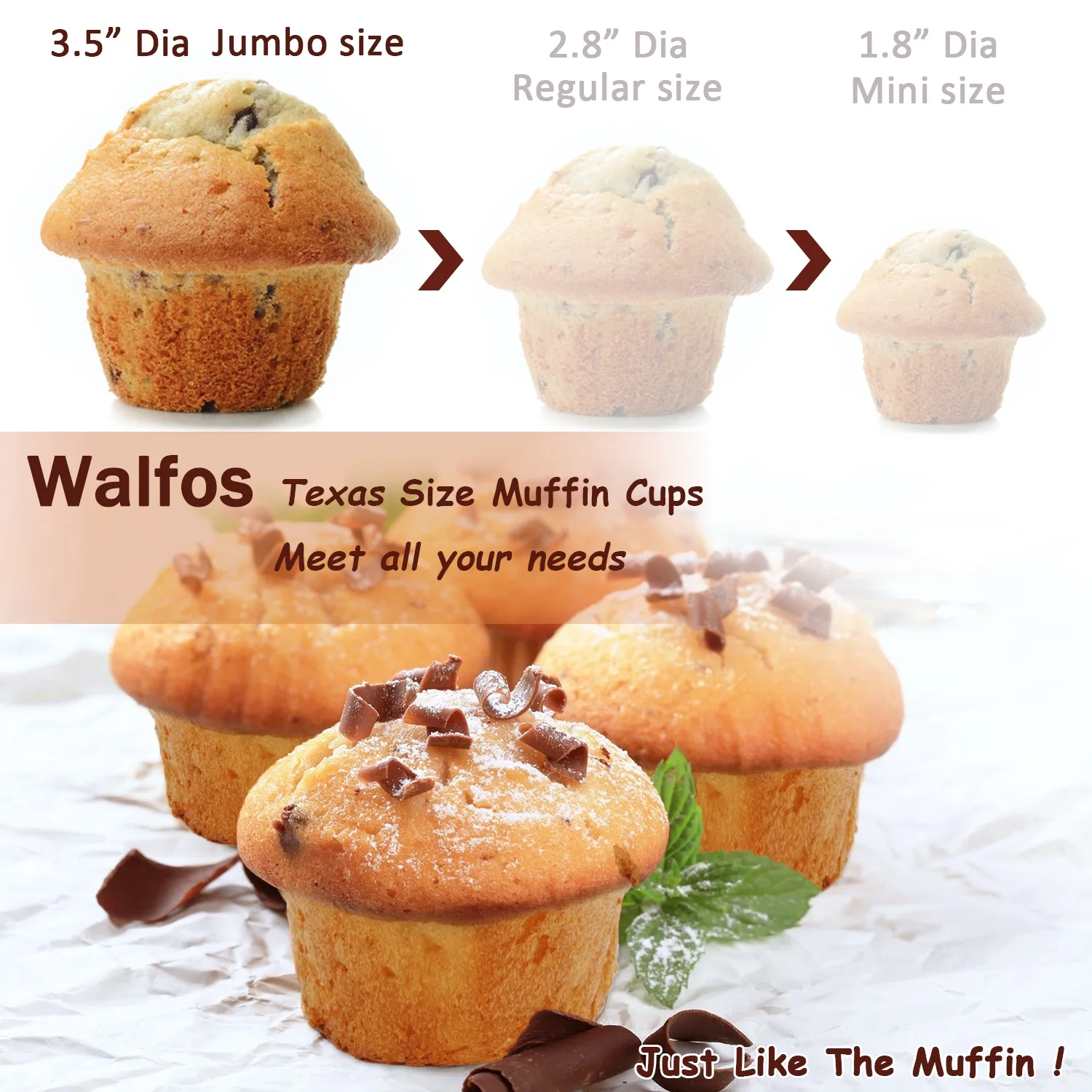 Teglia Per Mini Cupcake Da 48 Pezzi, Antiaderente, In Acciaio Al Carbonio, 40x32 Cm - 2