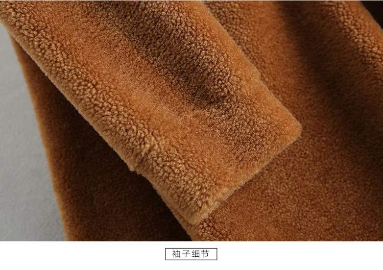 Женская одежда, зимняя верхняя одежда, настоящие пальто, новинка, норковый меховой воротник, Haining, шуба, 1023
