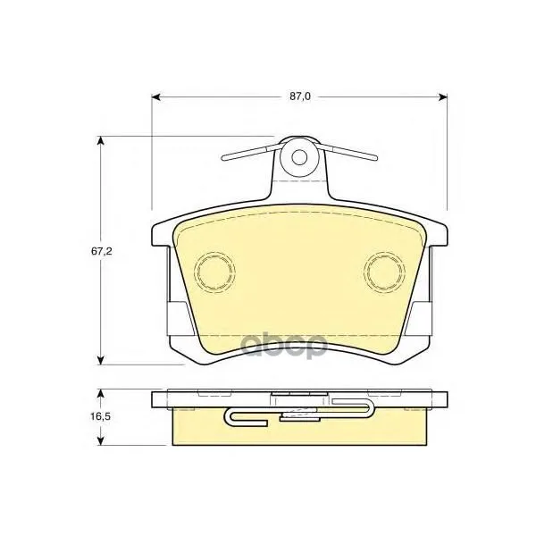 Колодки Тормозные Audi А100 8295/A4 9597/A6 9597/A8 9499 Задние Girling 6111631 Girling арт. 6111631