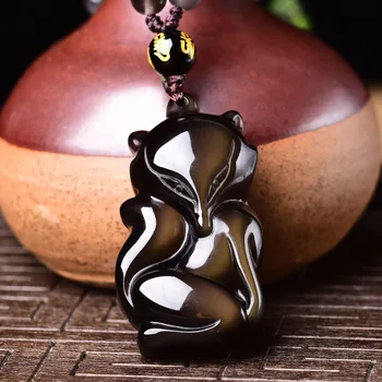 

Opening The Light Natural Crystal Cut Black Yao Shi Huli Fund Concise Fashion Joker Nation Wind Clavicle Necklace Ornaments