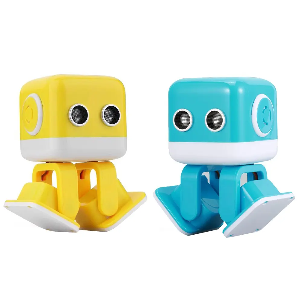 WLtoys Cubee F9 Интеллектуальный мини-робот для ходьбы, музыкальный танцевальный светильник, детская игрушка, программирование, приложение, дистанционное управление, препятствие, авои танец