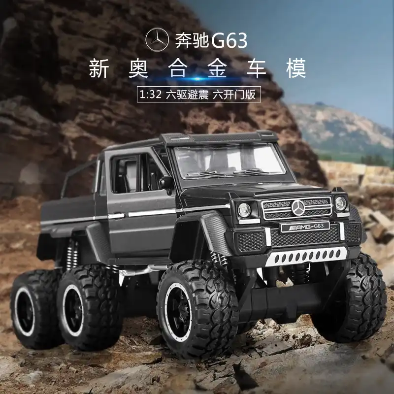 Zhenwei Mercedes G63 Amg 6x6 Diecast Metal Car Models High Simulation Off Road Vehicle Scale 132 Sound Light Pull Back