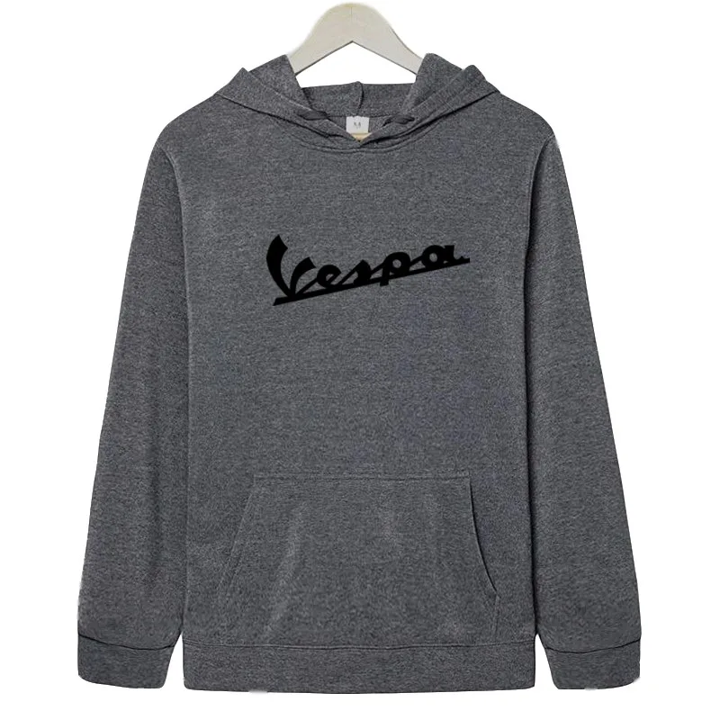 Dark gray 1 Новая осенняя и зимняя брендовая толстовка, мужские толстовки Vespa, высококачественный хип-хоп спортивный костюм, флисовая толстовка с капюшоном, пальто на каждый день - Цвет: Dark gray 1