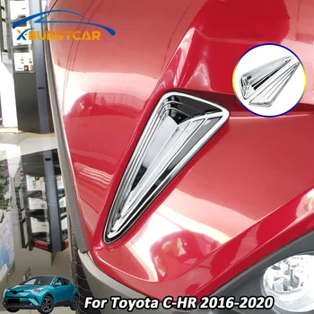 

Xburstcar for Toyota C-HR CHR C HR 2016 - 2020 2Pcs/Set Car ABS Chrome Front Fog Light Decoration Sequins Fog Lamps Cover Trim