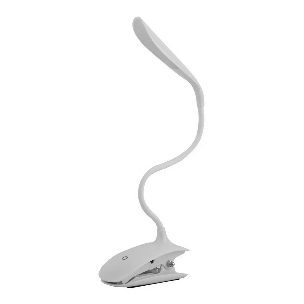 Fashion Flexible Touch Switch Clip Reading Light 3-Levels Brightness Adjustable 14 LED Desk Lamp For Bed Study Office