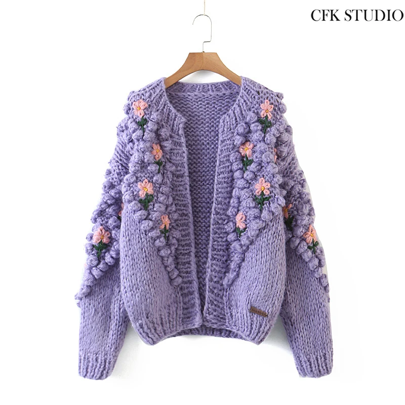 High Quality Women Cardigans with Floral