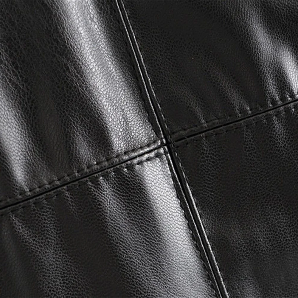 Новинка осени 2019 года Женская облегающая прямая юбка из искусственной кожи с