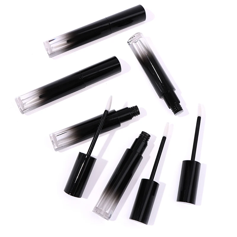 

5PCS/Lot 4ML Black Lip gloss Tubes DIY Empty Cosmetic Container Refillable Bottles Liquid Lipstick Storage Bottle Hot