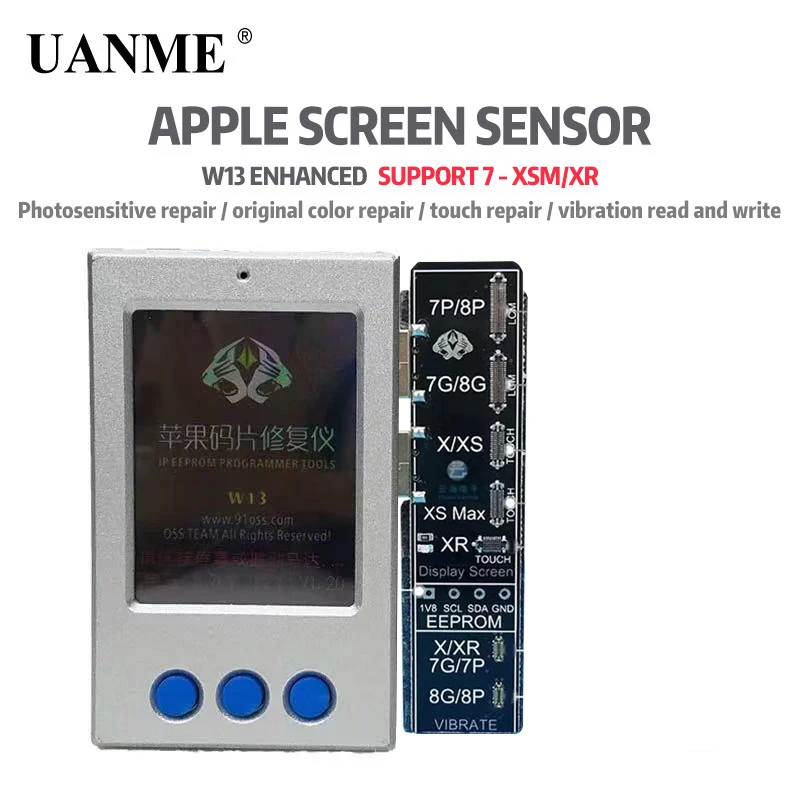UANME LCD Photoreceptor ремонтный программист для Iphone 7G/7 P/8G/8 P/X APR8 виброкод чтение запись