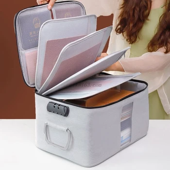 

Big Capacity Document Organizer Insert Handbag Travel Bag Pouch ID Credit Card Wallet Cash Holder Organizer Case Box Accessories