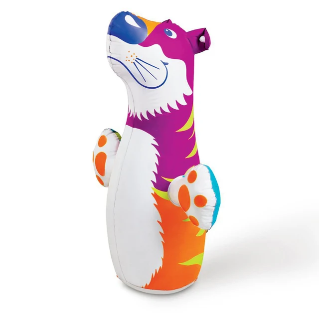 Boxing Animal Tumbler Wrestler Cartoon Shape Anti Stress Set Inflatable Punch Bag for Kids Fitness Children Toys Indoor Outdoor Tiger