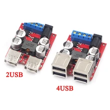 DC-DC vehicle charging module 8V-35V 5V 8A power supply depressurization module 4 port USB output mobile charger