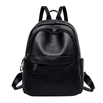 

Nylon Female Backpack Women's Outdoor Solid Color Multi-Function Backpack Shoulder Bag Fashion Famous Brand Mochila Feminina#40