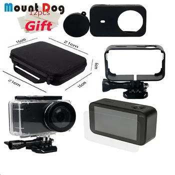 

For Mijia Accessories Waterproof Housing +Frame Shell +Skin Case +Lens Cap + Protector Film + Storage bag Xiaomi Mijia 4K Camera