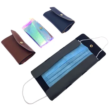 

Portable PU Leather Mask Case Disposable Face Masks Container Disposable Mask Storage Box Storage Organizer Mask Box