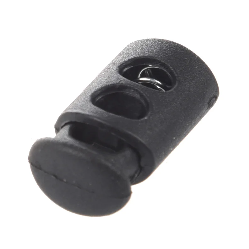20 Pcs 0.24" Dia Hole Rope Drawstring Cord Locks for Clothing Tent Backpack