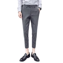 Осеннее Новое свадебное платье брюки уличная деловой костюм для стройных брюк мужские Pantalon Homme длиной до лодыжки, деловые брюки для мужчин