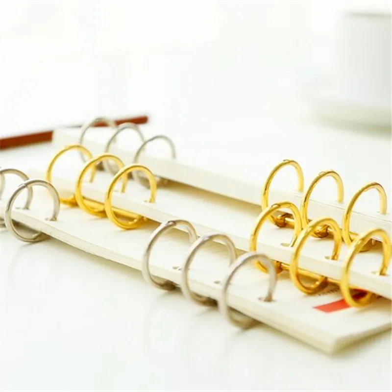 Metal Loose Leaf Notebook Binder Rings Album Scrapbook Clip Craft Photo Album Metal Ring Binder Desk Calendar Circle 2pcs